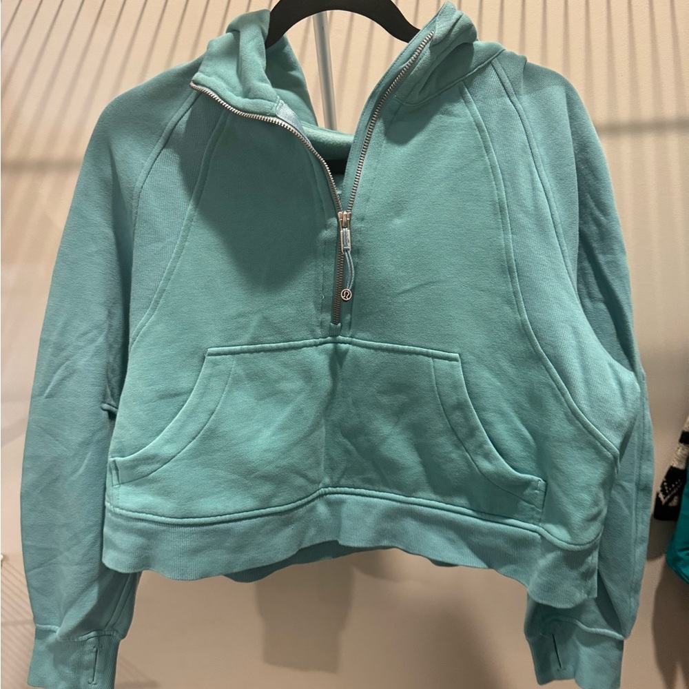 Lululemon Scuba Oversized Half-Zip Hoodie blue M/L no tag